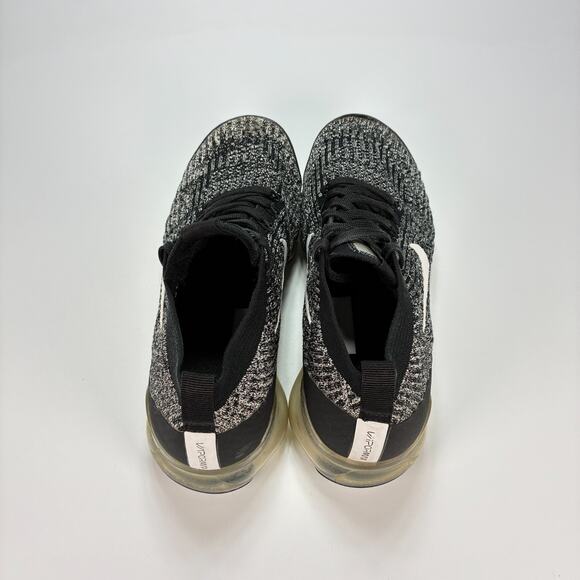 Nike Air VaporMax Flyknit 3 Oreo Running Shoes Sneakers AJ6910-001 Womens Sz 8.5 - Picture 6 of 10